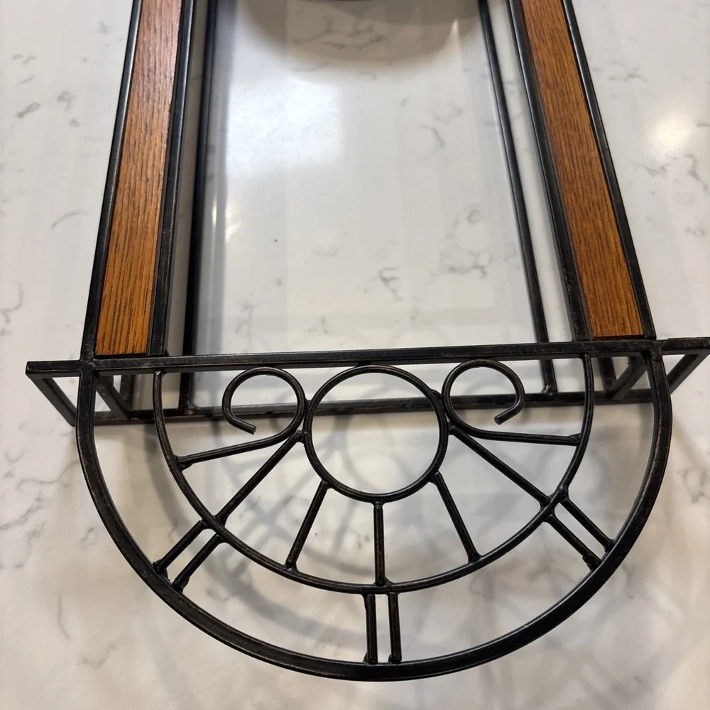 Howard Miller Devahn Wall Clock Antique Bronze Wrought Iron Roman Numeral 625241